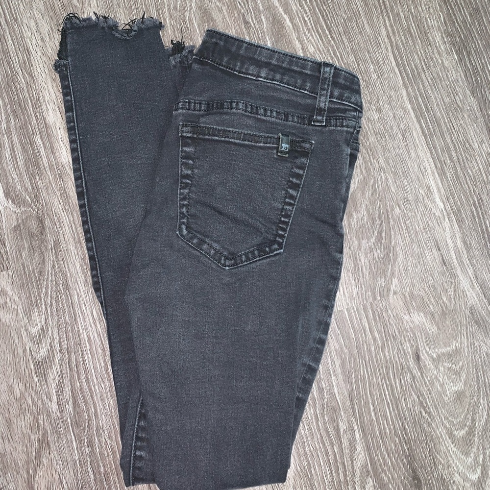 Joe’s skinny jeans with asymmetrical raw hem - 26